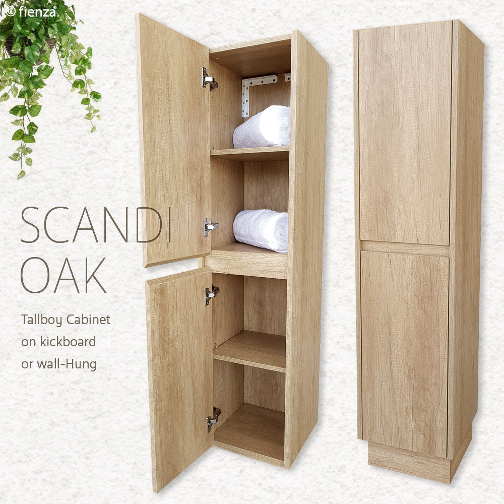 Edge Scandi Oak Wall-Hung Tallboy
