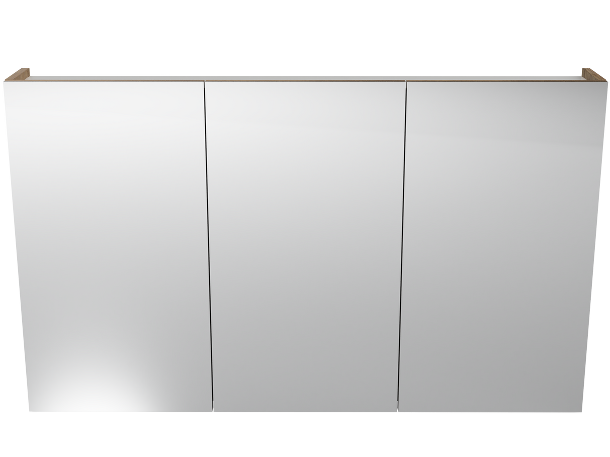Tennessee Mirror Cabinet 1200mm Three Door Platinum Collection (TEN-SC-1200-3-P)