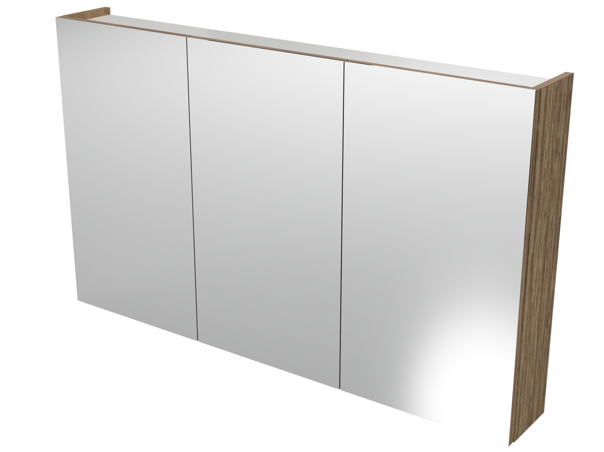 Tennessee Mirror Cabinet 1200mm Three Door Platinum Collection (TEN-SC-1200-3-P)