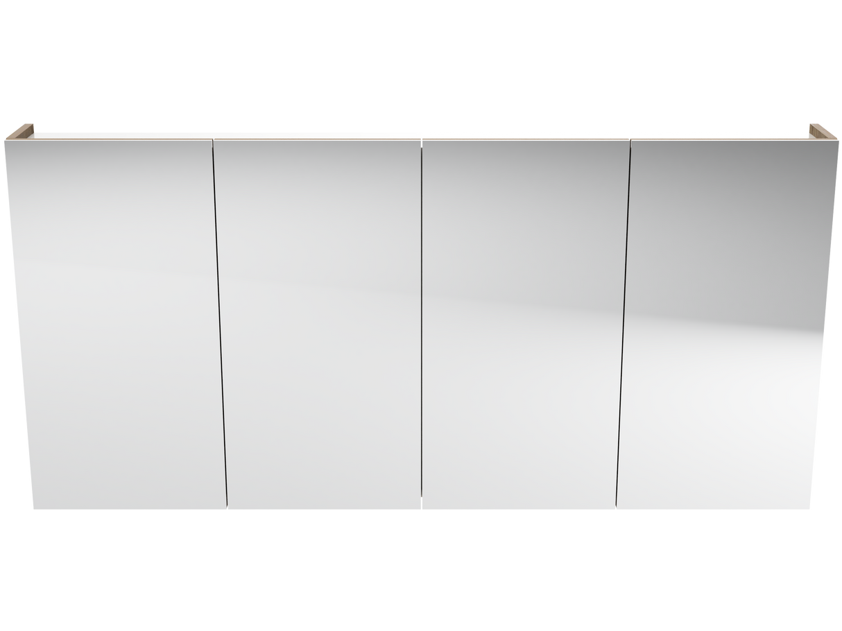Tennessee Mirror Cabinet 1500mm Four Door Platinum Collection (TEN-SC-1500-4-P)