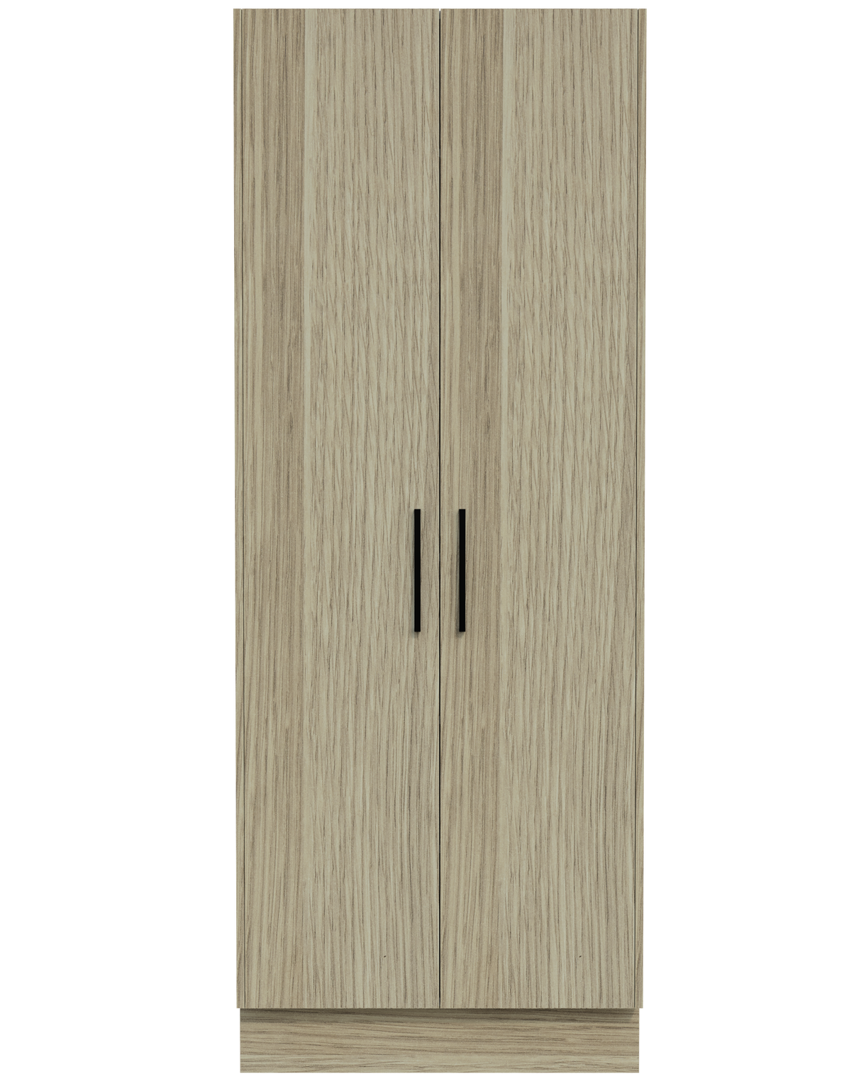 Modular Laundry Cabinet 800mm Tall Broom Unit 2 Doors With Divider (TLL-LC-800-BR)