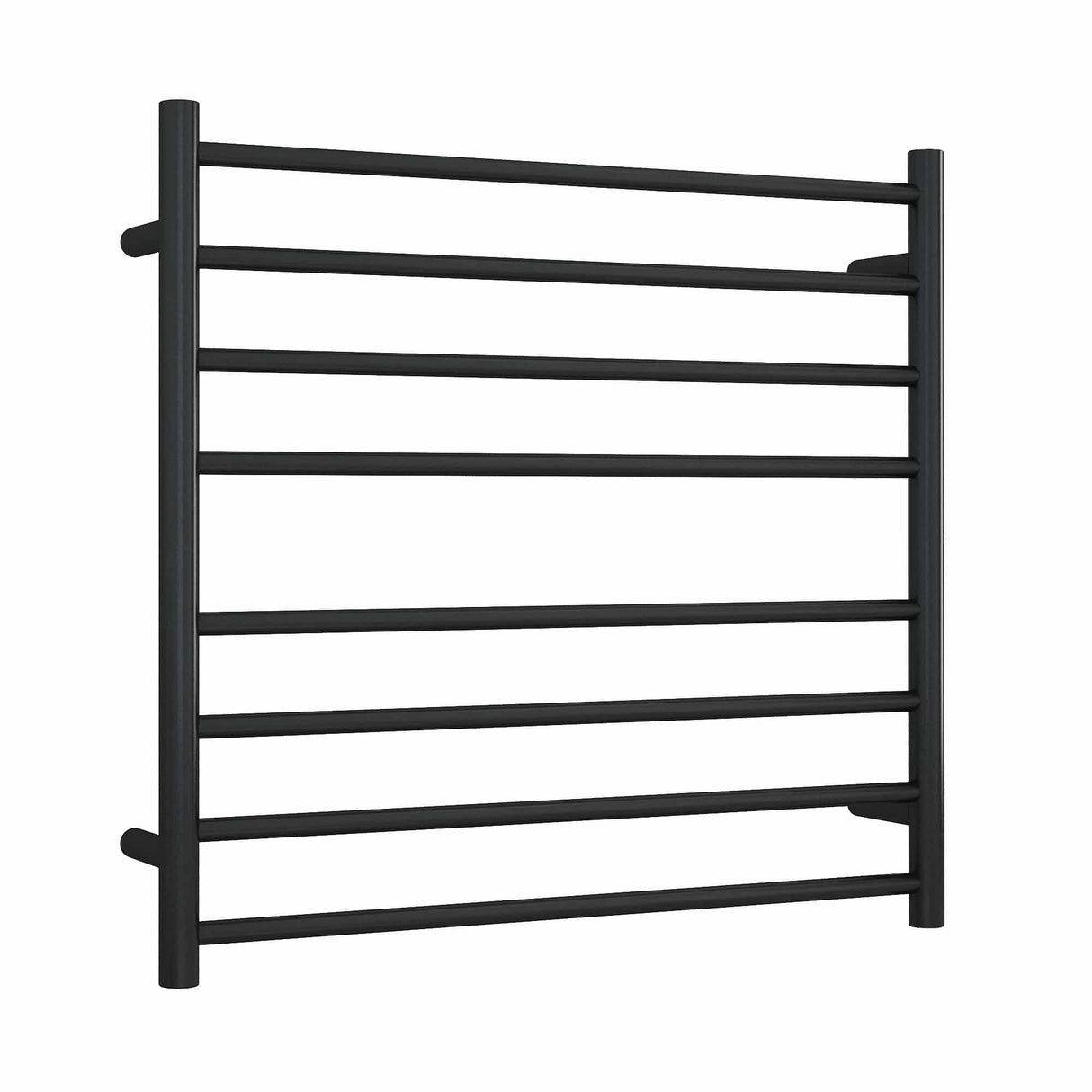Thermorail Straight/Round 750x700x122mm 132Watts 8 Bars - Matt Black