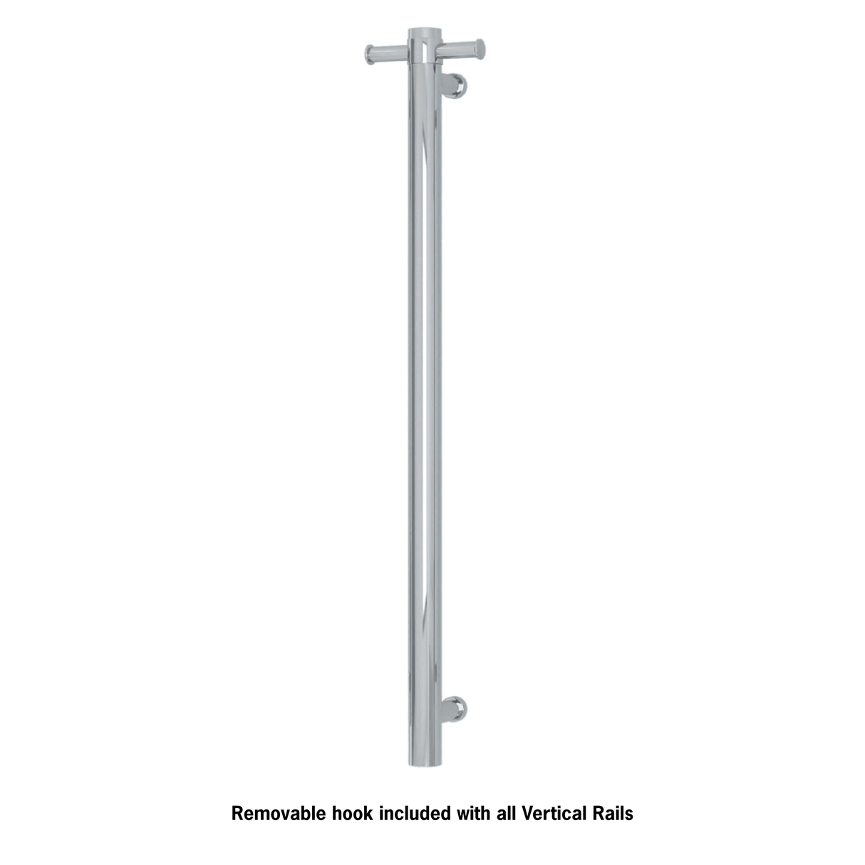 Thermorail Straight/Round Non-Heated Vertical Bar 900x142x100mm With Optional Hook