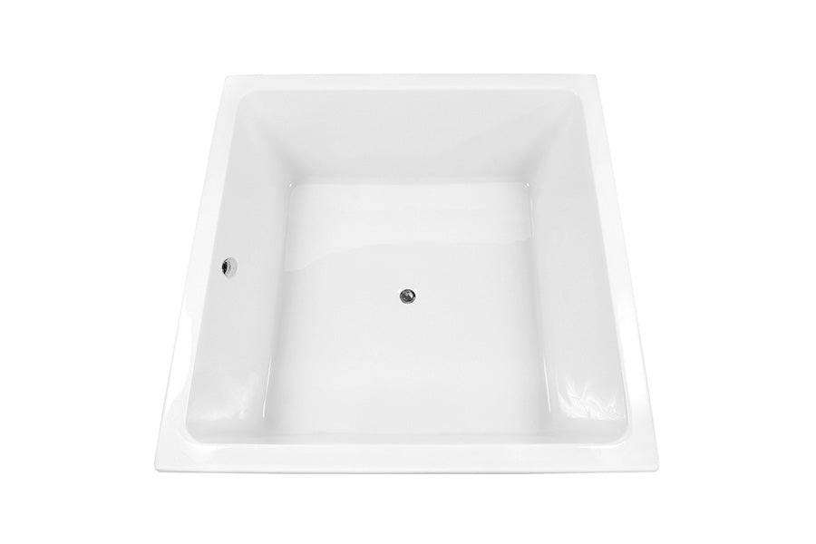 Venice 1400 Island Square Bath - White