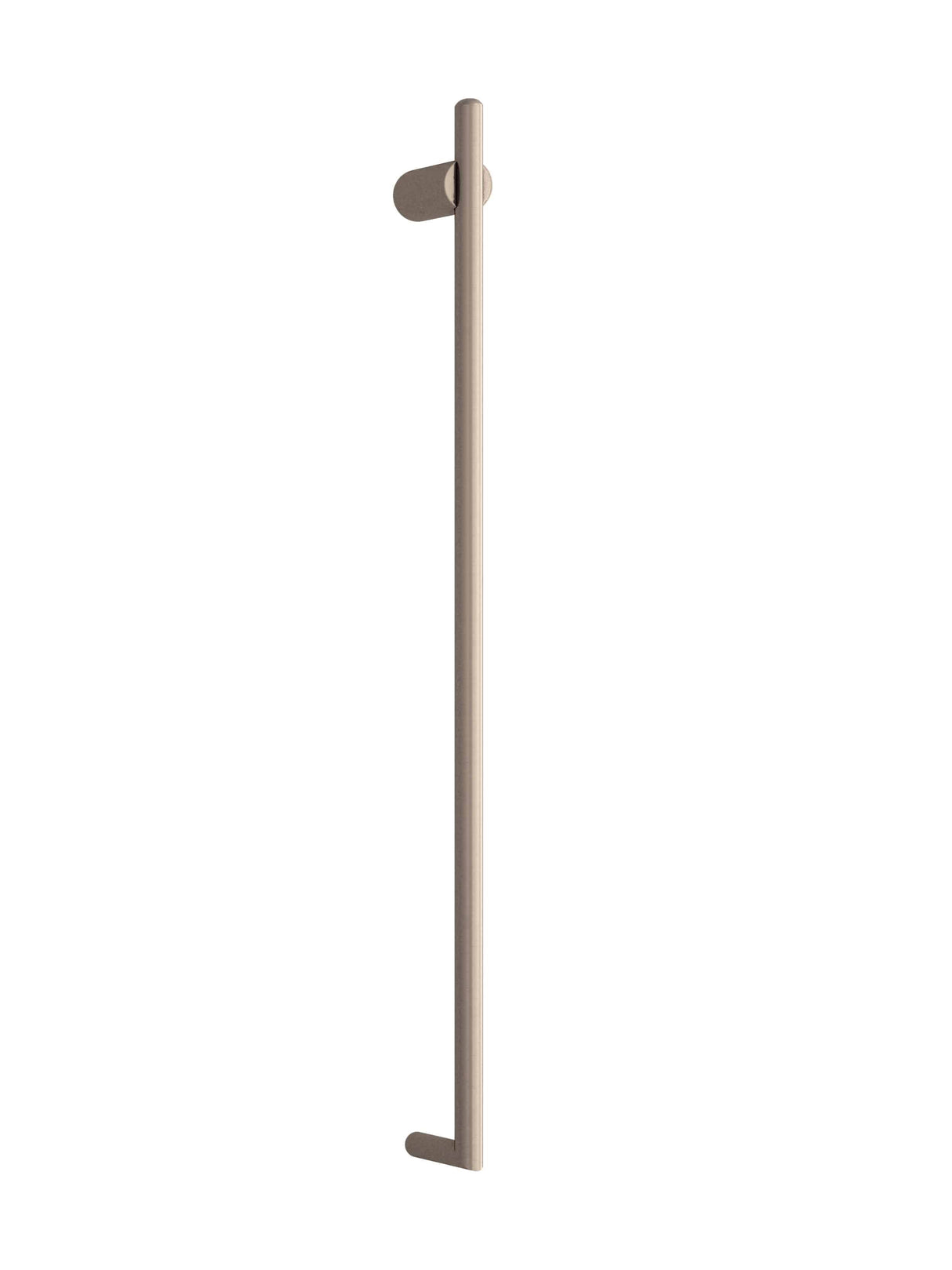 Thermorail Thin/Round 240Volt Vertical Bar 900x45x80mm 15Watt - Brushed Nickel