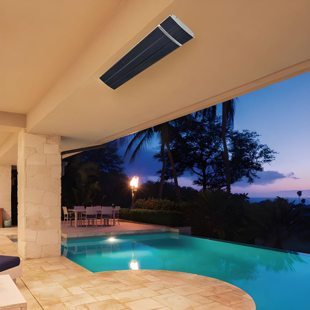 HEATWAVE PRO - 2400w Radiant Strip Heater - Ideal for outdoor areas IP65 - Remote Control Included