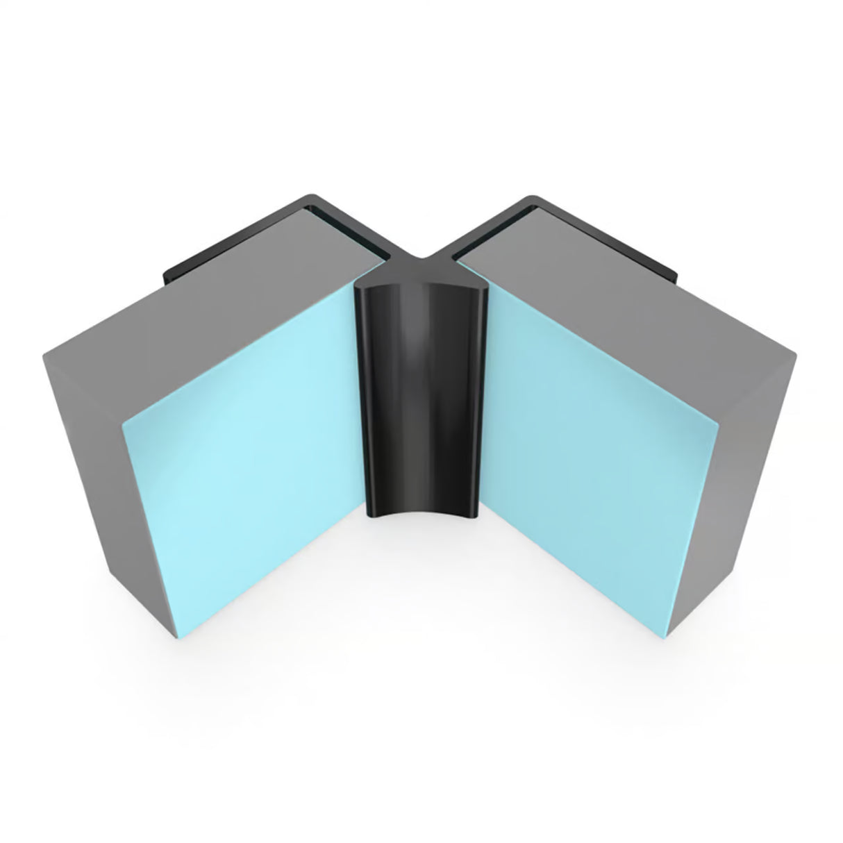 Internal Corner Trim - Black - for Wet Wall Panels - 2400mm (h)