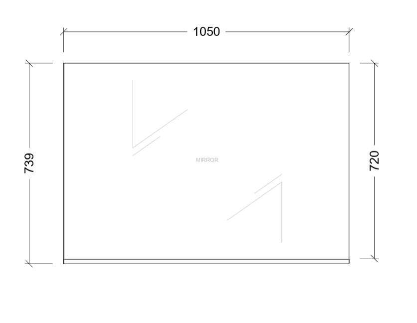 Essence Mirror 1050mm