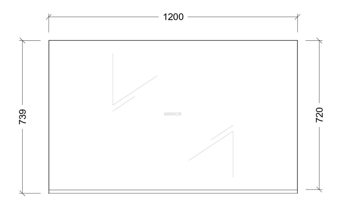 Essence Mirror 1200mm