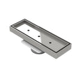 An image of Bermuda Tile In Channel 300x100mm (80mm Outlet) Stainless Steel Floor waste