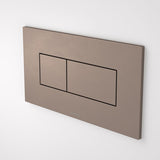 Caroma Invisi Series II Rectangle Dual Flush Plate & Buttons (Metal) Brushed Bronze
