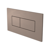 Caroma Invisi Series II Rectangle Dual Flush Plate & Buttons (Metal) Brushed Bronze