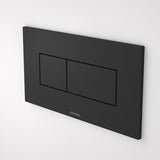 Caroma Invisi Series II Rectangle Dual Flush Plate & Buttons (Metal) Matte Black
