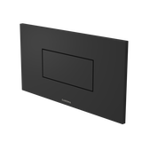 Caroma Invisi Series II Rectangle Metal Single Flush Plate and Buttons Matte Black