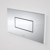 Caroma Invisi Series II Rectangle Metal Single Flush Plate and Buttons Chrome