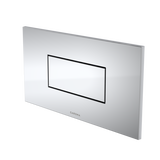 Caroma Invisi Series II Rectangle Metal Single Flush Plate and Buttons Chrome