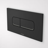 Caroma Invisi Series II Oval Dual Flush Plate & Buttons (Metal) Matte Black