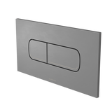 Caroma Invisi Series II Oval Dual Flush Plate & Buttons (Metal) Gunmetal