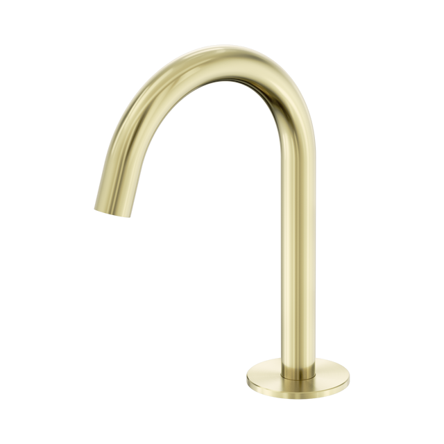 An image of Nero Tapware's Serenity Basin Arc Spout Brushed Gold