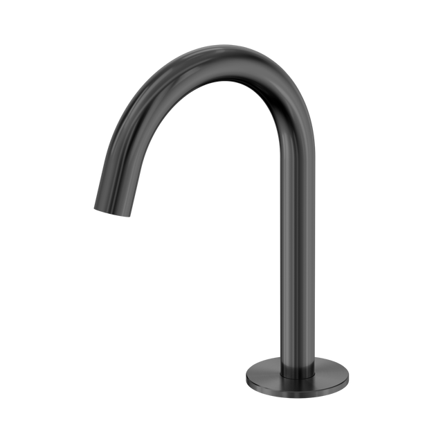 An image of Nero Tapware's Serenity Basin Arc Spout Gun Metal