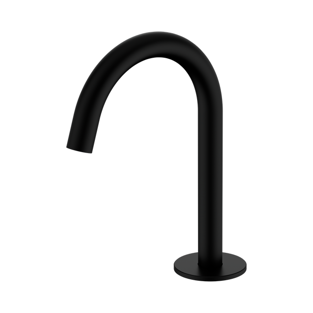 An image of Nero Tapware's Serenity Basin Arc Spout Matt Black