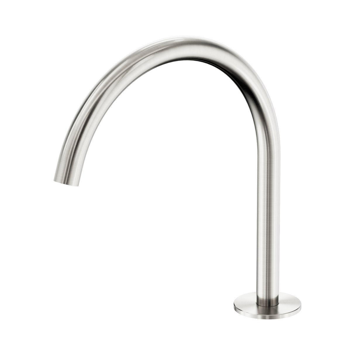 An image of Nero Tapware's Serenity Bath/Kitchen Arc Spout Brushed Nickel
