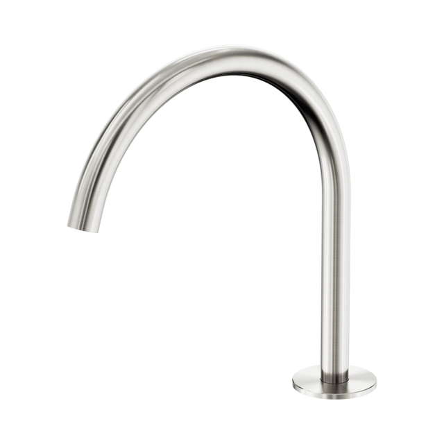 An image of Nero Tapware's Serenity Bath/Kitchen Arc Spout Brushed Nickel