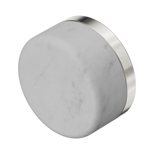 An image of Nero Tapware's Serenity Carrara Handle Brushed Nickel