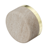 An image of Nero Tapware's Serenity Rome Travertine Handle Brushed Gold