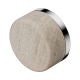 An image of Nero Tapware's Serenity Rome Travertine Handle Chrome