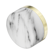 An image of Nero Tapware's Serenity Arabescato Corchia Handle Brushed Gold