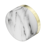 An image of Nero Tapware's Serenity Arabescato Corchia Handle Brushed Gold
