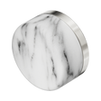 An image of Nero Tapware's Serenity Arabescato Corchia Handle Brushed Nickel