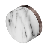 An image of Nero Tapware's Serenity Arabescato Corchia Handle Brushed Bronze