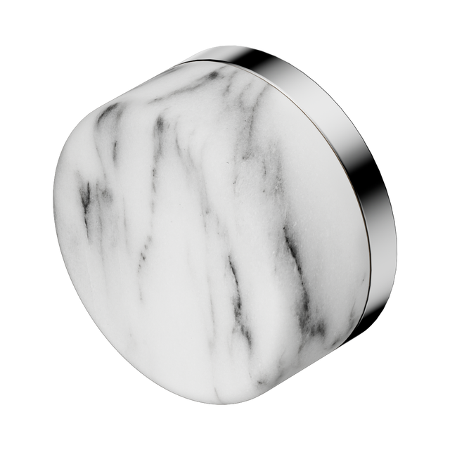 An image of Nero Tapware's Serenity Arabescato Corchia Handle Chrome