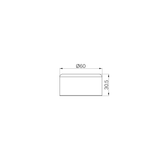 A line drawing of Nero Tapware's Serenity Progressive Metal Handle Matt Black