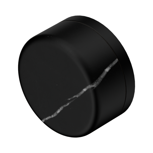An image of Nero Tapware's Serenity Marquina Black Handle Matt Black