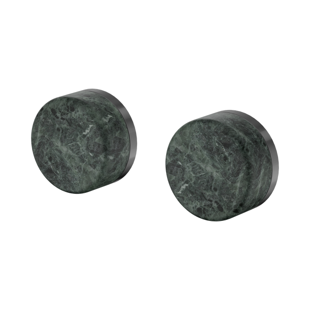 An image of Nero Tapware's Serenity Wall Top Assembly With Verde Alpi Handle Gun Metal