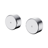 An image of Nero Tapware's Serenity Wall Top Assembly With Metal Handle Chrome