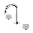 An image of Nero Tapware's Serenity Basin Set Edge Spout With Carrara Handle Chrome