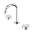 An image of Nero Tapware's Serenity Basin Set Edge Spout With Metal Handle Brushed Nickel