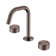 An image of Nero Tapware's Serenity Basin Set Edge Spout With Metal Handle Brushed Bronze