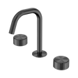 An image of Nero Tapware's Serenity Basin Set Edge Spout With Metal Handle Gun Metal