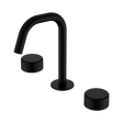 An image of Nero Tapware's Serenity Basin Set Edge Spout With Metal Handle Matt Black