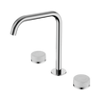 An image of Nero Tapware's Serenity Bath/Kitchen Set Edge Spout With Carrara Handle Chrome