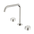 An image of Nero Tapware's Serenity Bath/Kitchen Set Edge Spout With Metal Handle Brushed Nickel