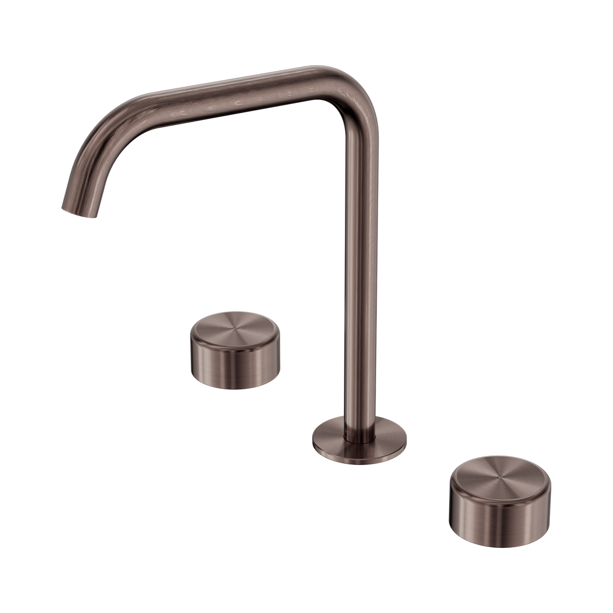 An image of Nero Tapware's Serenity Bath/Kitchen Set Edge Spout With Metal Handle Brushed Bronze