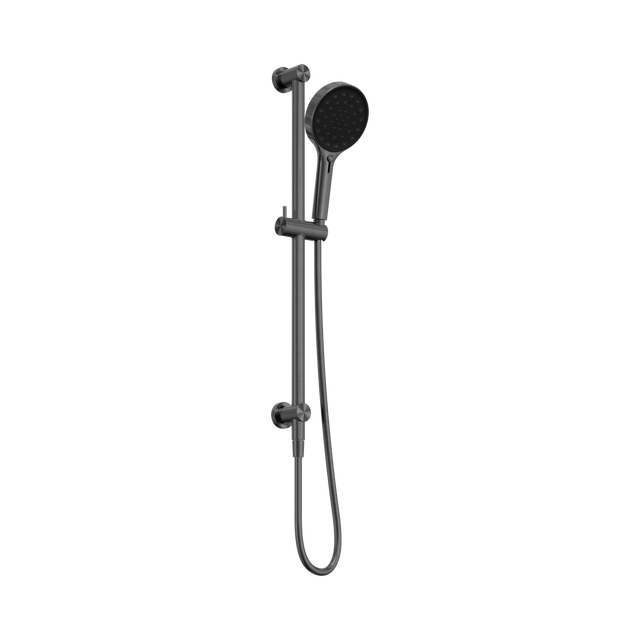 An image of Nero Tapware's Serenity Rail Shower Gun Metal