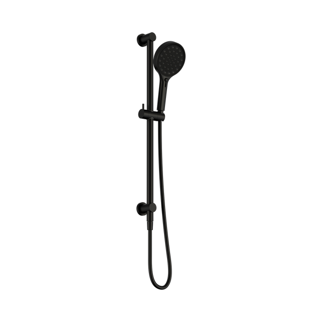 An image of Nero Tapware's Serenity Rail Shower Matt Black
