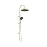 An image of Nero Tapware's Serenity Twin Shower Brushed Gold